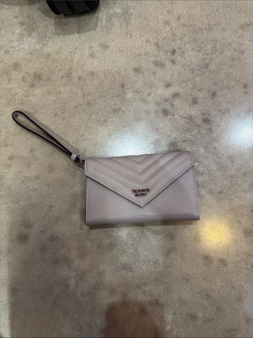 Victoria secret grey wristlet